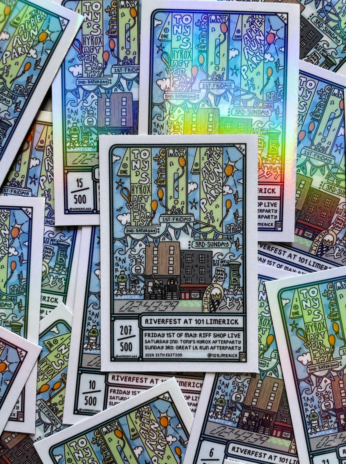 WinnerFlags holographic cards